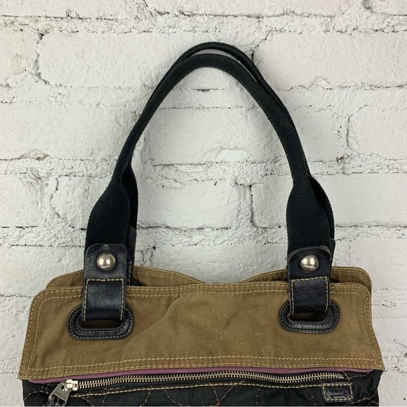 Fossil Quilted Floral Canvas Key Per Shoulder Purse - Picture 5 of 15